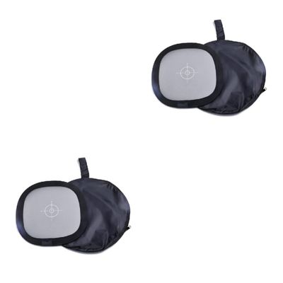 HOMSFOU 2pcs Grey Balance Card Reflectivity Reflector Pu Material Water Portable Case
