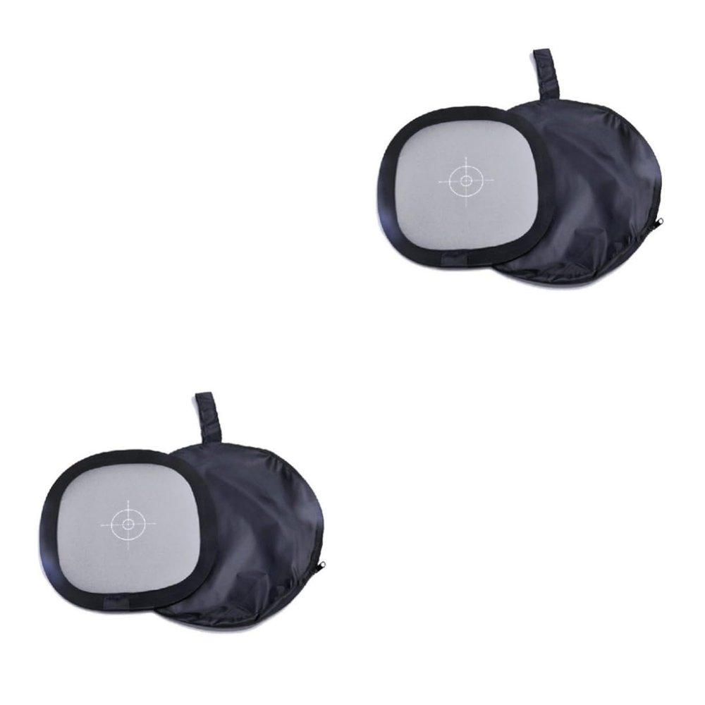 HOMSFOU 2pcs Grey Balance Card Reflectivity Reflector Pu Material Water Portable Case