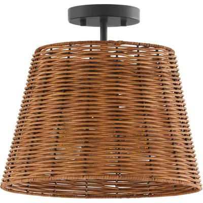 Quorum Lighting 2893-13-59 Semi Flush, 3-Light 180 Total Watts, Matte Black