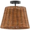 Quorum Lighting 2893-13-59 Semi Flush, 3-Light 180 Total Watts, Matte Black view 1