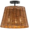 Quorum Lighting 2893-13-59 Semi Flush, 3-Light 180 Total Watts, Matte Black view 2