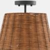 Quorum Lighting 2893-13-59 Semi Flush, 3-Light 180 Total Watts, Matte Black view 3