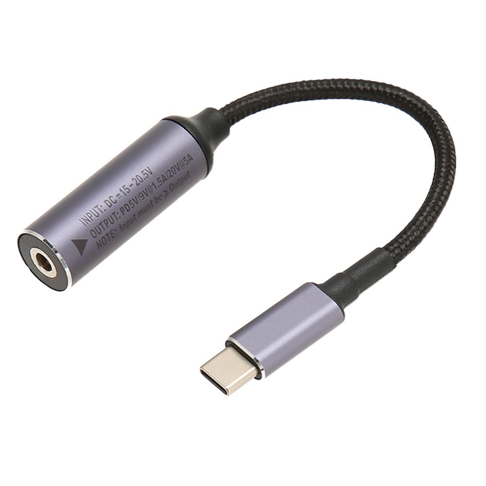 0.57FT 5V USB C to DC 4.0mm x 1.35mm Female Input to USB C Male Power Charging Cable, for Tablet PC, Laptop, Smart Phone, Small Charger, USB Hub,Mini Speaker