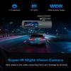 EYES HEAVER Dash Cam WiFi FHD 4K Car Camera 3840X2160 Front and 1920 * 1080P Rear Car Camera with GPS Strap, 32GB Card, 1.47" IPS Screen, 150 Wide Angle, Night Vision and G-Sensor. view 2
