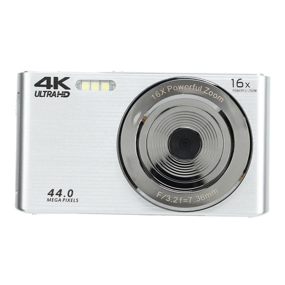 16X Digital Zoom Camera, 4K 44MP HD Camera with Built in Fill Light, Data, Easy to Use, for Photography (Generic47yc2hb3ga-12)