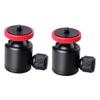 HOMSFOU Tripod Camera Mount Plate with 2Pcs Mini Ball Head for DSLR Camera Tripod - Compact Low Profile Ball Mount for Photography and Videography view 1