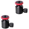 HOMSFOU Tripod Camera Mount Plate with 2Pcs Mini Ball Head for DSLR Camera Tripod - Compact Low Profile Ball Mount for Photography and Videography view 2