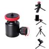 HOMSFOU Tripod Camera Mount Plate with 2Pcs Mini Ball Head for DSLR Camera Tripod - Compact Low Profile Ball Mount for Photography and Videography view 4