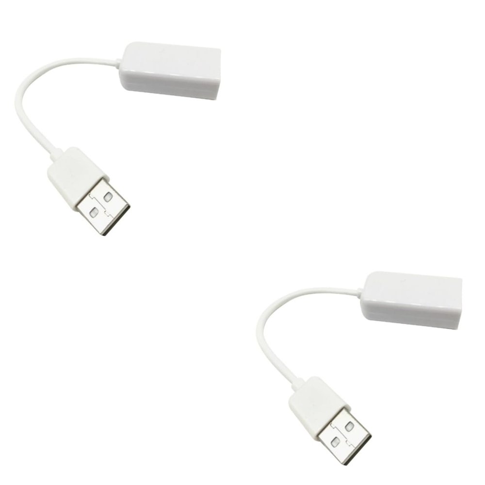 jojofuny 2pcs USB Sound Card Channel Virtual Sound Adapter Notebook Audio Cable Led Indicators