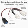 YQMAJIM Dashcam Power Adapter,(10P TypeH)Compatible with Select Kia,Hyundai with Auto Dimming Rearview Mirror,Built-in Hide USB to GPS Radar Mirror Camera Dash Cam Charger Adapter Cable,Clean Install view 3