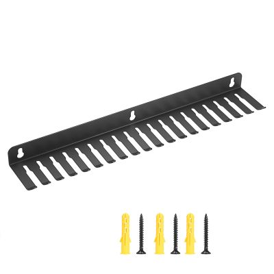 Sumnacon Wall Mountable Cable Hanger and Organizer Steel Cable Rack with 19 Cables Slots Width from 5-9mm,Sturdy Cables Holder Black Cord Rack Organizer for Office Studio Desk Bench Workshop