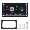 MOOKEENONE 12V DC ON-Off-ON Bilge Pump Switch Panel Rocker Toggle Switch Pane with Fuse for Boat Marine Cars Yachts ATVs view 1