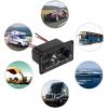 MOOKEENONE 12V DC ON-Off-ON Bilge Pump Switch Panel Rocker Toggle Switch Pane with Fuse for Boat Marine Cars Yachts ATVs view 2