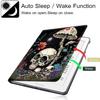 AIRWEE Case for All-New Kindle 10th Generation 2019 Releas PU Leather Protective Cover with Auto Wake/Sleep Multi Angle Adjustment Stand for Kindle 10th Gen 2019 Mushroom Skull Folio E-Reader view 3
