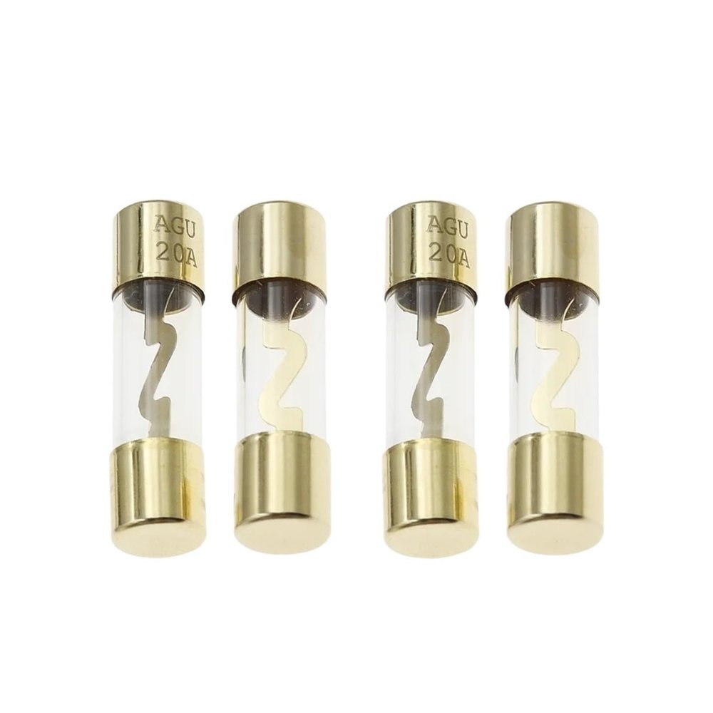 10 Pieces 10 * 38 Gold-Plated Glass AGU Fuse Package car Audio Amplifier Amplifier 10A 15A 20A 25A 30A 40A 50A 60A 70A 80A 100A (Size : 30A)