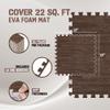 Yes4All EVA Interlocking Mats, Puzzle Floor Tiles, Foam Floor Padding with Border for Furniture, Home Space, Living Room, Garage 11,22,32 SQFT view 2