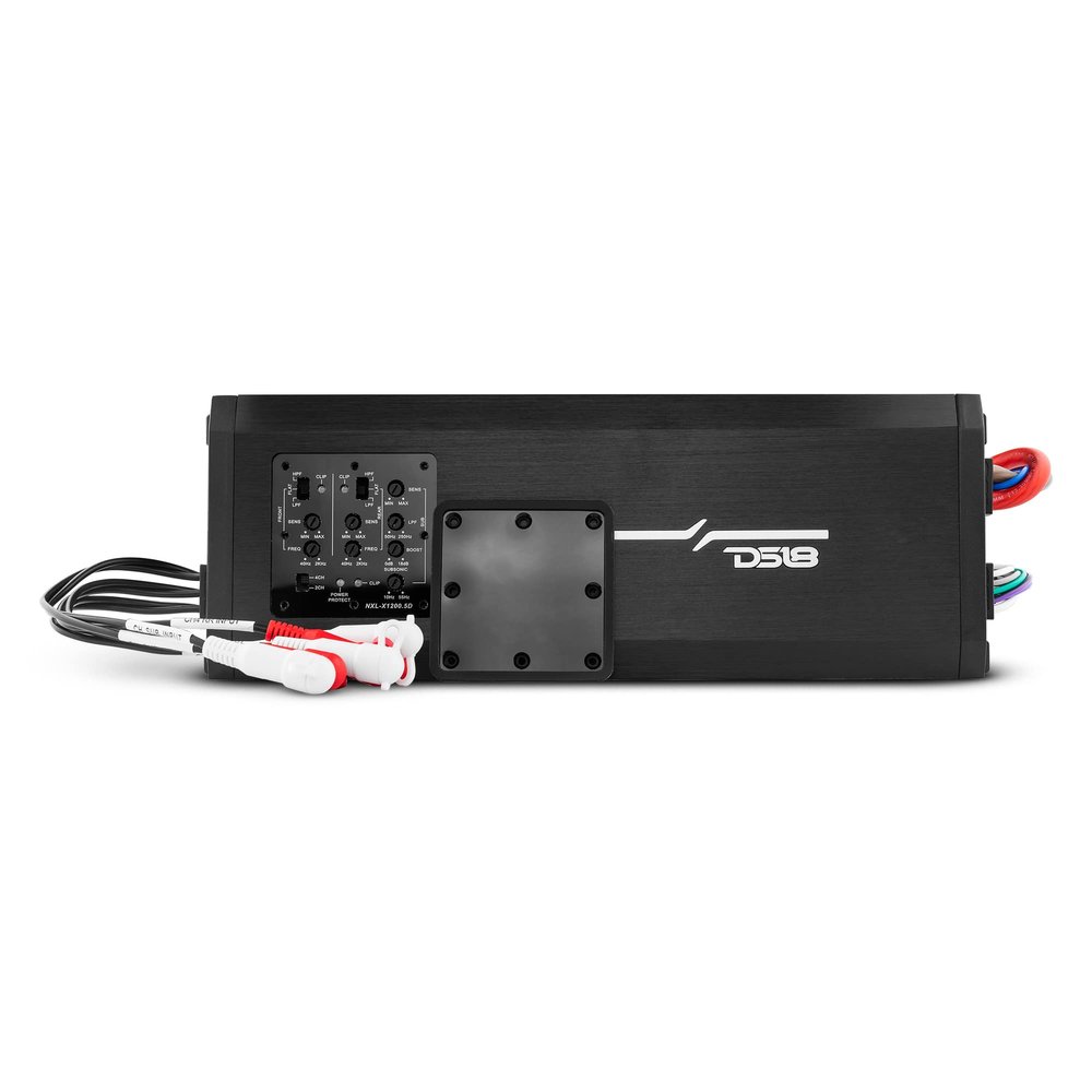 DS18 NXL-X600.4D 4-Ch Marine Amplifier - Compact Class D Full-Range IP67 Waterproof Amp 4 Ohms 150x4 RMS 1600W (Renewed)