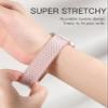 Adorve Compatible with Fitbit Versa 3 Bands/Fitbit Versa 4 Band/Fitbit Sense Bands for Men Women, Adjustable Stretchy Solo Loop Elastic Nylon Sport Strap for Smart Watch Replacement view 4