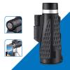 10x50 Monocular Telescope, BAK4 Prism FMC Lens Monocular Telescope Compact with Clear Weak Light Vision High Power Monocular with Smartphone Adapter and Tripod for Adults Children view 3