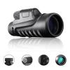 10x42 Monocular Telescope, High Power Life Waterproof BAK4 Prism FMC Lens Monocular Compact with Smartphone Adapter Monocular with Clear Weak Light Vision for Bird Watching view 4