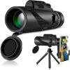 Products 40 x 60 Monocular Telescope for Adults HD Telescope Focus Outdoor Low Light Green Film Mini Monocular with Monocular Bag Fixed Focus for Hunting Hiking Camping Sightseeing and Concert view 3