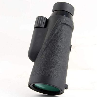 12X42 Monocular, High Transmittance Nitrogen-Filled Waterproof Anti-Fog Telescope, Magnesium Alloy Mirror Body Green Rubber Sheath