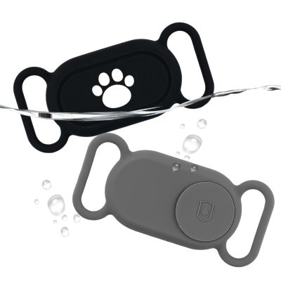 for Samsung Galaxy SmartTag2 Dog Collar Holders, 2pcs Waterproof Anti-Loss Protective Cover Sleeve for Pet Dog Cat Collar Silicone Case for Galaxy Smart Tag 2 Tracker Accessories
