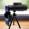 12x42 Monocular Telescope, High Power BAK4 Prism FMC Lens Monocular Telescope Compact with Clear Weak Light Vision Life Waterproof Monocular with Smartphone Adapter and Tripod view 2
