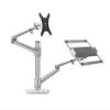 OL-3L 10"-17" Ergonomics Desk Laptop Stand 32" Monitor Desktop Holder Computer Full Motion with Column Bar (Color : Grey) view 1