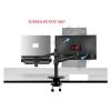 OL-3L 10"-17" Ergonomics Desk Laptop Stand 32" Monitor Desktop Holder Computer Full Motion with Column Bar (Color : Grey) view 3