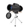 10x42 Monocular Telescope, HD Monocular Compact BAK4 Prism FMC Lens with Clear Weak Light Vision Life Waterproof Shockproof Monocular with Smartphone Adapter and Tripod for Birds Watching view 1