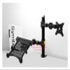 10"-15.6" Laptop+10"-27" Monitor Bracket Double Arm Laptop Table Stand Notebook Desk Mount Laptop Stand view 4