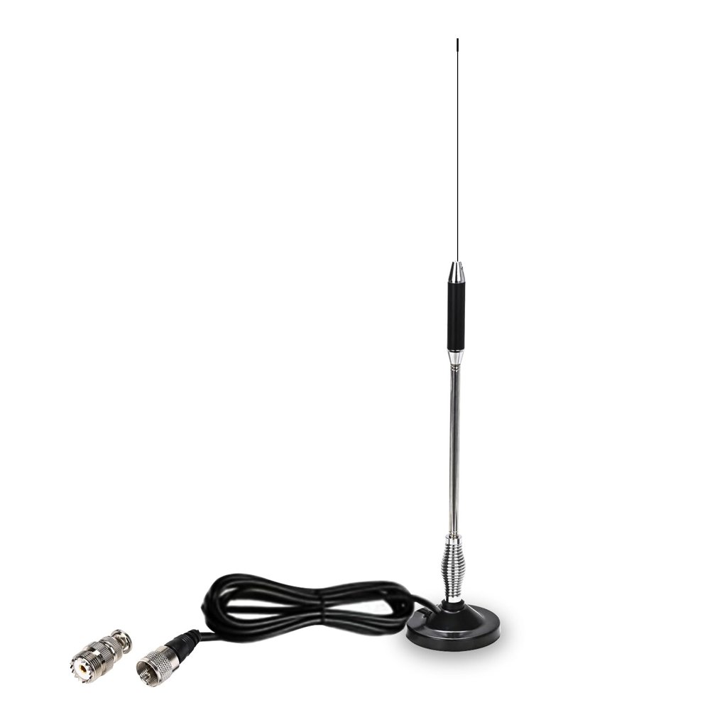 KCTIN 27MHz CB Radio Antenna 27inch with BNC Adaptor and Magnetic Mount for President Midland Cobra Uniden Anytone Truck Radio