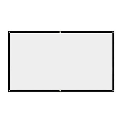 100 Inch Foldable Projector Screen White Projection Screen 3D Movie for Outdoor Camping 16:9 Portable 1pc