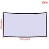 100 Inch Foldable Projector Screen White Projection Screen 3D Movie for Outdoor Camping 16:9 Portable 1pc view 2