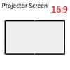 100 Inch Foldable Projector Screen White Projection Screen 3D Movie for Outdoor Camping 16:9 Portable 1pc view 3