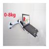 8KG GM112W-LP1 Full Motion Aluminum Gas Spring Dual Arm Laptop Wall Mounted Bracket Stand Grommet Hole Clamp Notebook Tray (Color : DL-GM112W-LP20) view 2