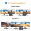 USB C Docking Station Dual Monitor for Dell HP Lenovo Surface Laptop USB Hub for Laptop Adapter, Docking Station Dual Monitor HDMI USB C Dongle with 2 HDMI DP 5 USB Ports 100 W PD SD TF Ethernet Audio view 3