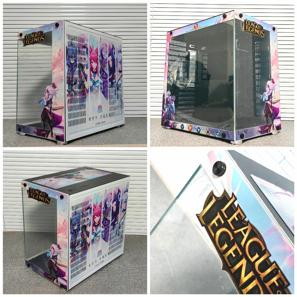 upim Computer Cases,Mid-Tower PC Gaming Case ATX/M-ATX - Front I/O USB 3.0 Port - Double Sided Tempered Wave - 10 Fan Positions - Water-Cooling Ready
