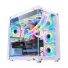 Computer Cases,Mid-Tower PC Gaming Case ATX/M-ATX - Front I/O USB 3.0 Port - Double Sided Tempered Wave - Cable Management System - Water-Cooling Ready (Color : White) view 1