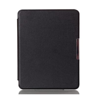 Kepuch Custer Case for 2014 Kobo Aura H2O Edition 1, Ultra-Thin PU-Leather Hard Shell Cover - Black