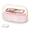 Bluetooth Speaker Alarm Clock & Wireless Charger for Bedside, Home, Office view 1