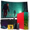 TechMagnet HP Carbon Red Cobra Edition Desktop  Intel Core i5|16GB DDR4 Ram|512GB SSD|New 24 Inch Curved Monitor|Windows 11  Computer Tower PC (Renewed) view 1