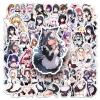50 Packs Anime Maid Stickers Water Bottles Laptop Phone Computer Guitar Skateboard Hydroflasks Anime Vinyl Sticker Waterproof Aesthetic Trendy Decals for Kids Teens Girls Adults view 1