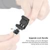 NATO Clamp, Quick Release Clamp with 1/4 Inch 3/8 Inch Thread, Camera Mounting Bracket, Camera Accessory Fastener view 2