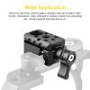 NATO Clamp, Quick Release Clamp with 1/4 Inch 3/8 Inch Thread, Camera Mounting Bracket, Camera Accessory Fastener view 4