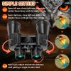 20x50 High Power Binoculars for Adults with Low Light Night Vision,Military Compact HD Professional/Daily Waterproof Binoculars for Bird Watching Hunting/Traveling/Outdoor view 4