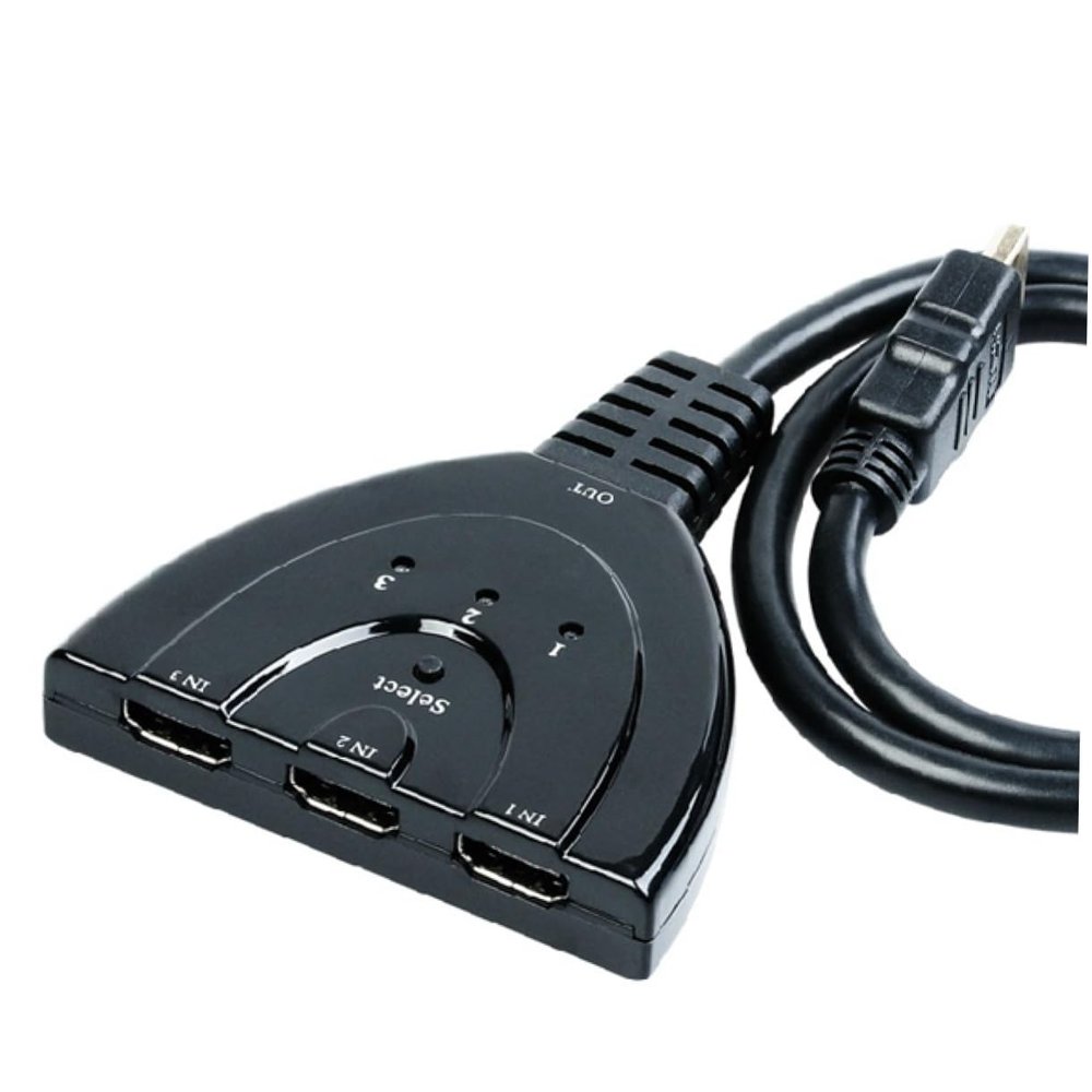 Gadpiparty 3-Port Remote Control 3 Port Splitter Hub Box 55cm Cable Universal for 360 Support 2k 1440p