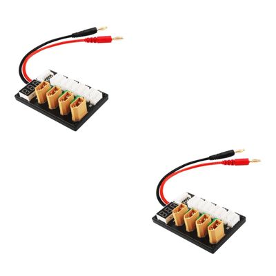 Gadpiparty 2pcs Parallel Charging Board Charging Adaptor for Batteries Channels Output Case for Safety Efficient Heat Dissipation Compact Design