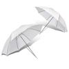 HOMSFOU 2pcs Soft Light Umbrella for Photography Translucent Collapsible Reversible Flash Umbrella with Metal Plug view 1